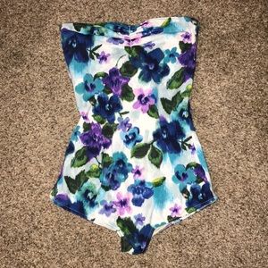 EUC Red Dolly Swimwear Swimsuit One Piece Size S